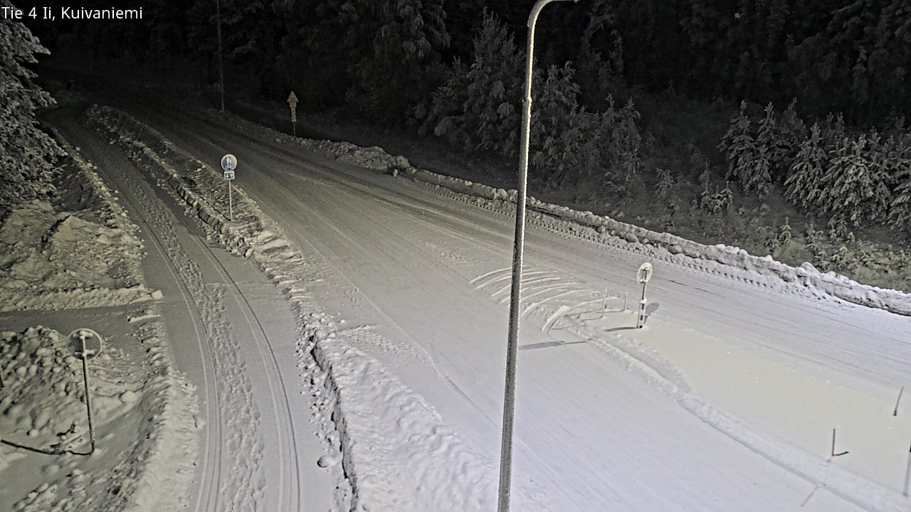 Weather Camera Image Väg 4 Ii, Kuivaniemi, Ii, Pohjois-Pohjanmaa