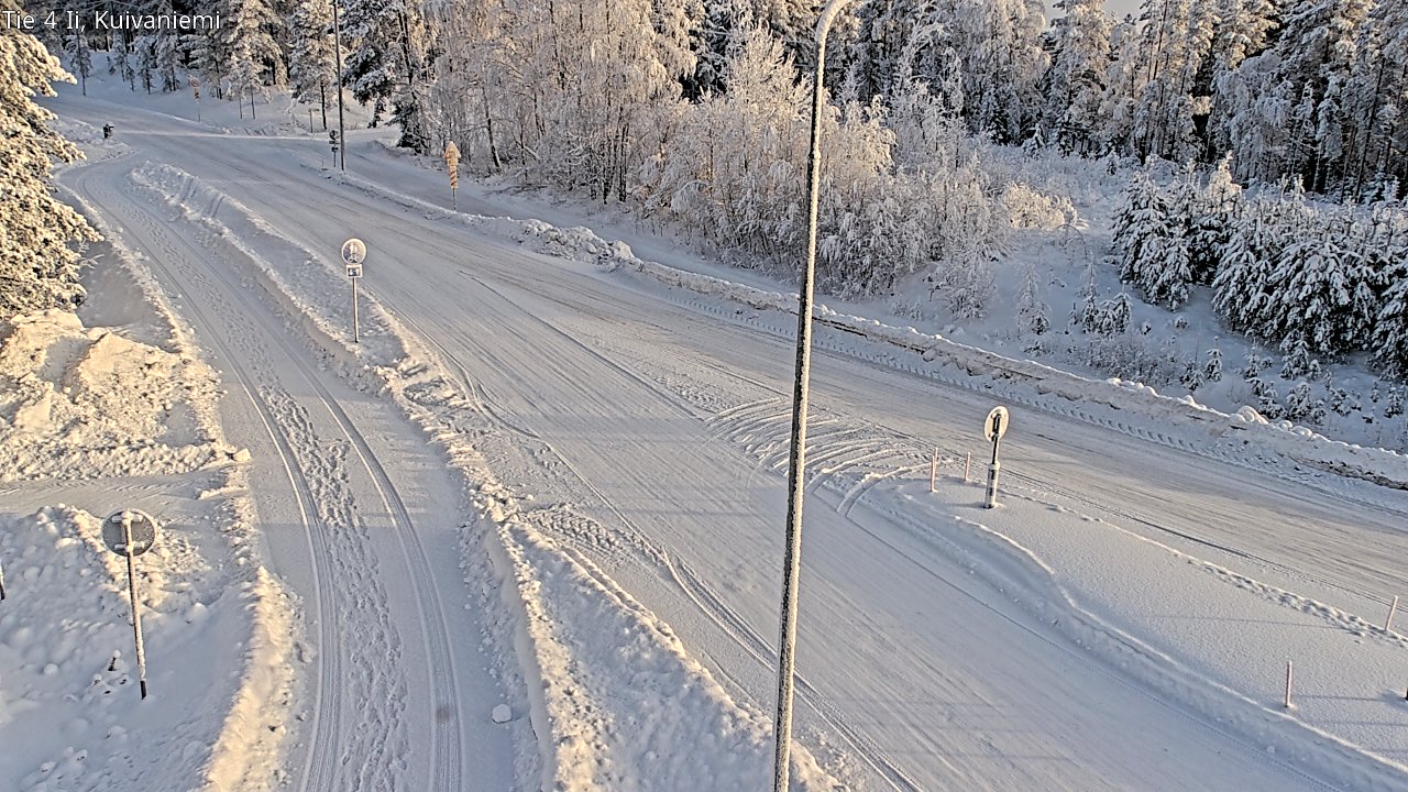Weather Camera Image Väg 4 Ii, Kuivaniemi, Ii, Pohjois-Pohjanmaa