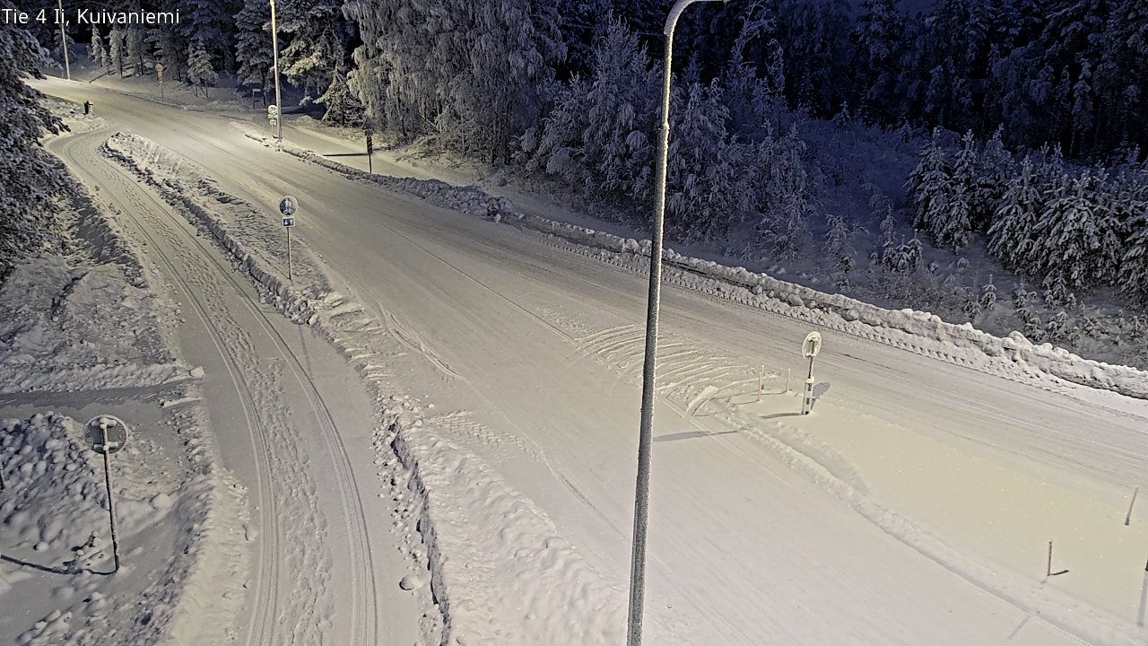 Weather Camera Image Väg 4 Ii, Kuivaniemi, Ii, Pohjois-Pohjanmaa