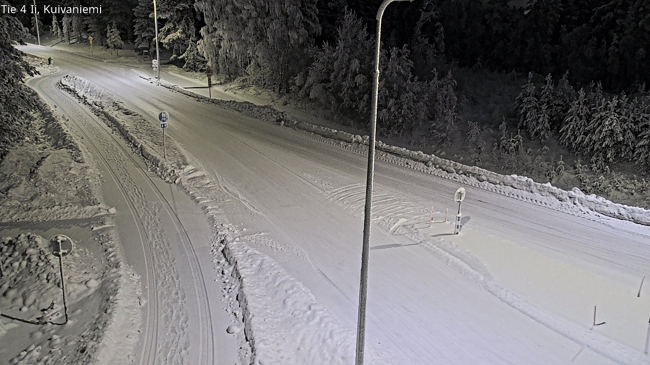 Weather Camera Image Väg 4 Ii, Kuivaniemi, Ii, Pohjois-Pohjanmaa