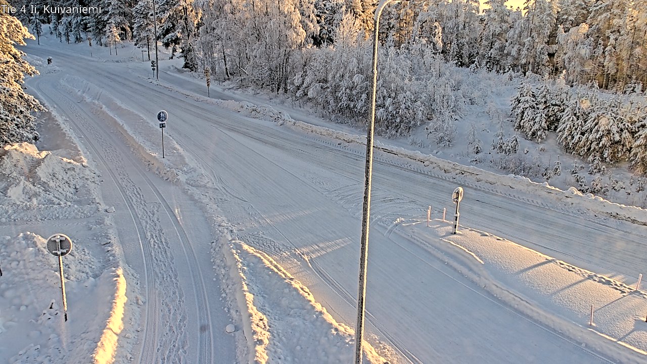 Weather Camera Image Väg 4 Ii, Kuivaniemi, Ii, Pohjois-Pohjanmaa