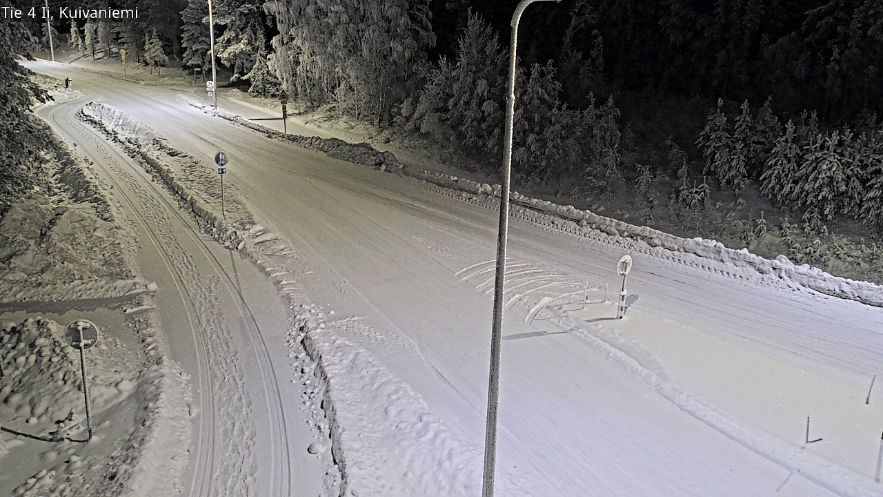 Weather Camera Image Väg 4 Ii, Kuivaniemi, Ii, Pohjois-Pohjanmaa