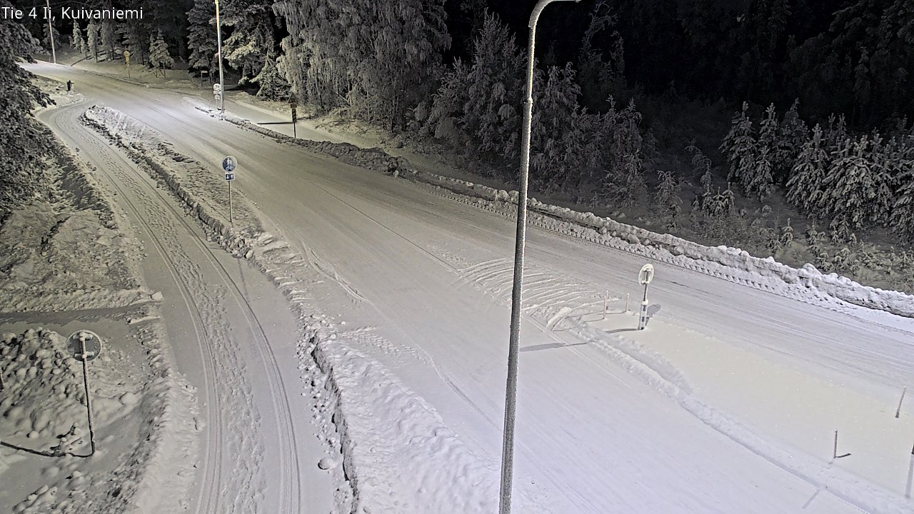 Weather Camera Image Väg 4 Ii, Kuivaniemi, Ii, Pohjois-Pohjanmaa