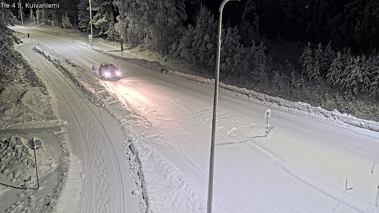 Weather Camera Image Väg 4 Ii, Kuivaniemi, Ii, Pohjois-Pohjanmaa