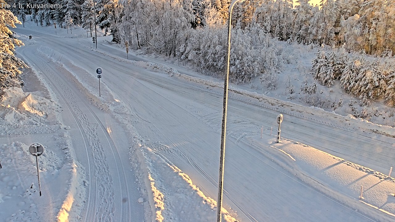 Weather Camera Image Väg 4 Ii, Kuivaniemi, Ii, Pohjois-Pohjanmaa