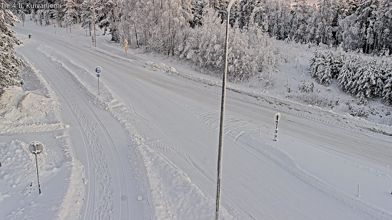 Weather Camera Image Väg 4 Ii, Kuivaniemi, Ii, Pohjois-Pohjanmaa