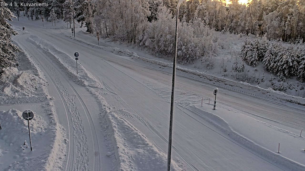 Weather Camera Image Väg 4 Ii, Kuivaniemi, Ii, Pohjois-Pohjanmaa