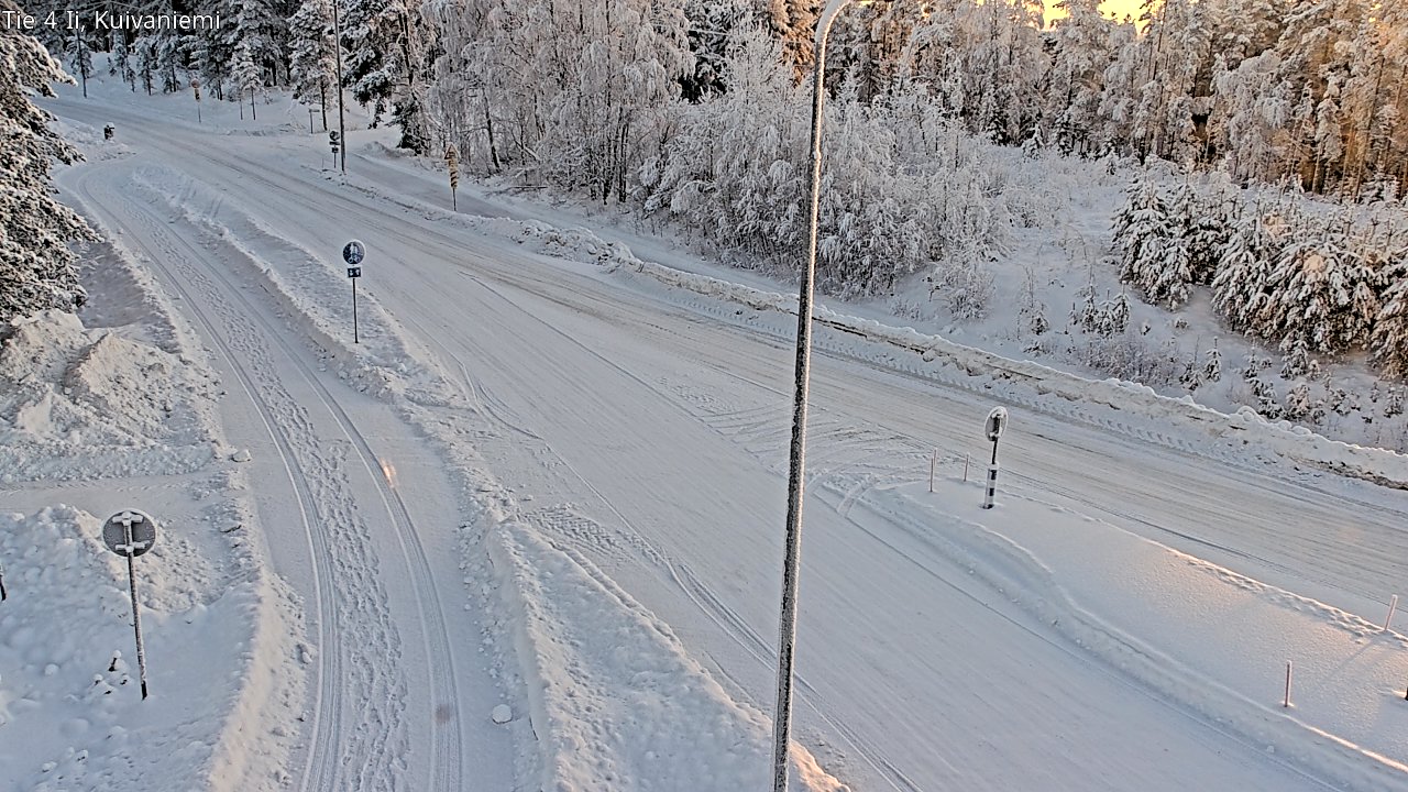 Weather Camera Image Väg 4 Ii, Kuivaniemi, Ii, Pohjois-Pohjanmaa