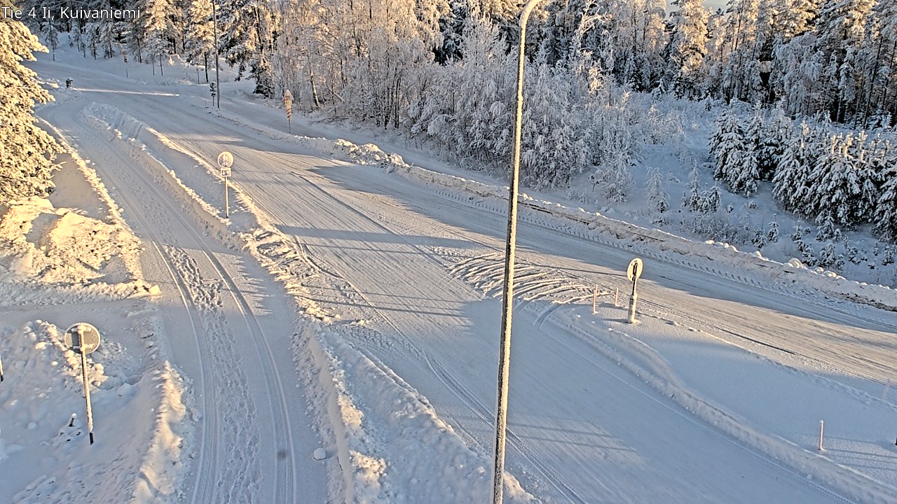 Weather Camera Image Väg 4 Ii, Kuivaniemi, Ii, Pohjois-Pohjanmaa