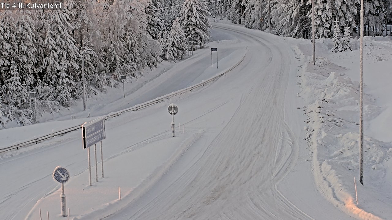 Weather Camera Image Väg 4 Ii, Kuivaniemi, Ii, Pohjois-Pohjanmaa