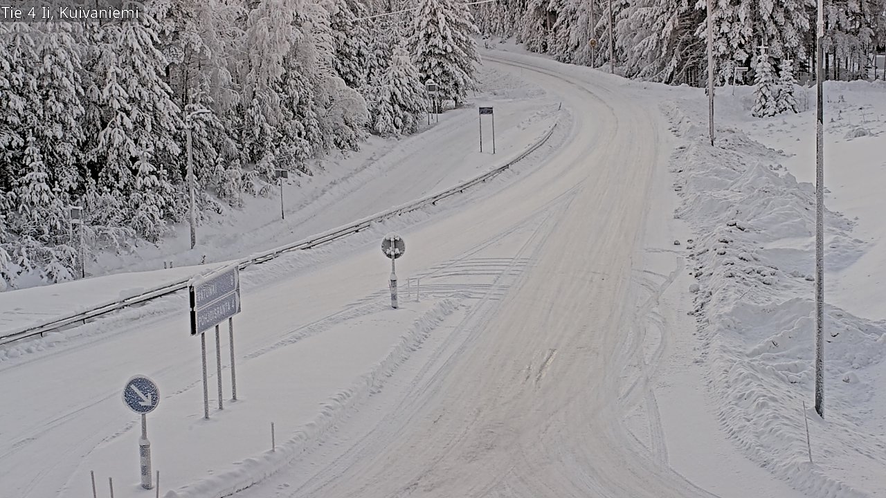 Weather Camera Image Väg 4 Ii, Kuivaniemi, Ii, Pohjois-Pohjanmaa
