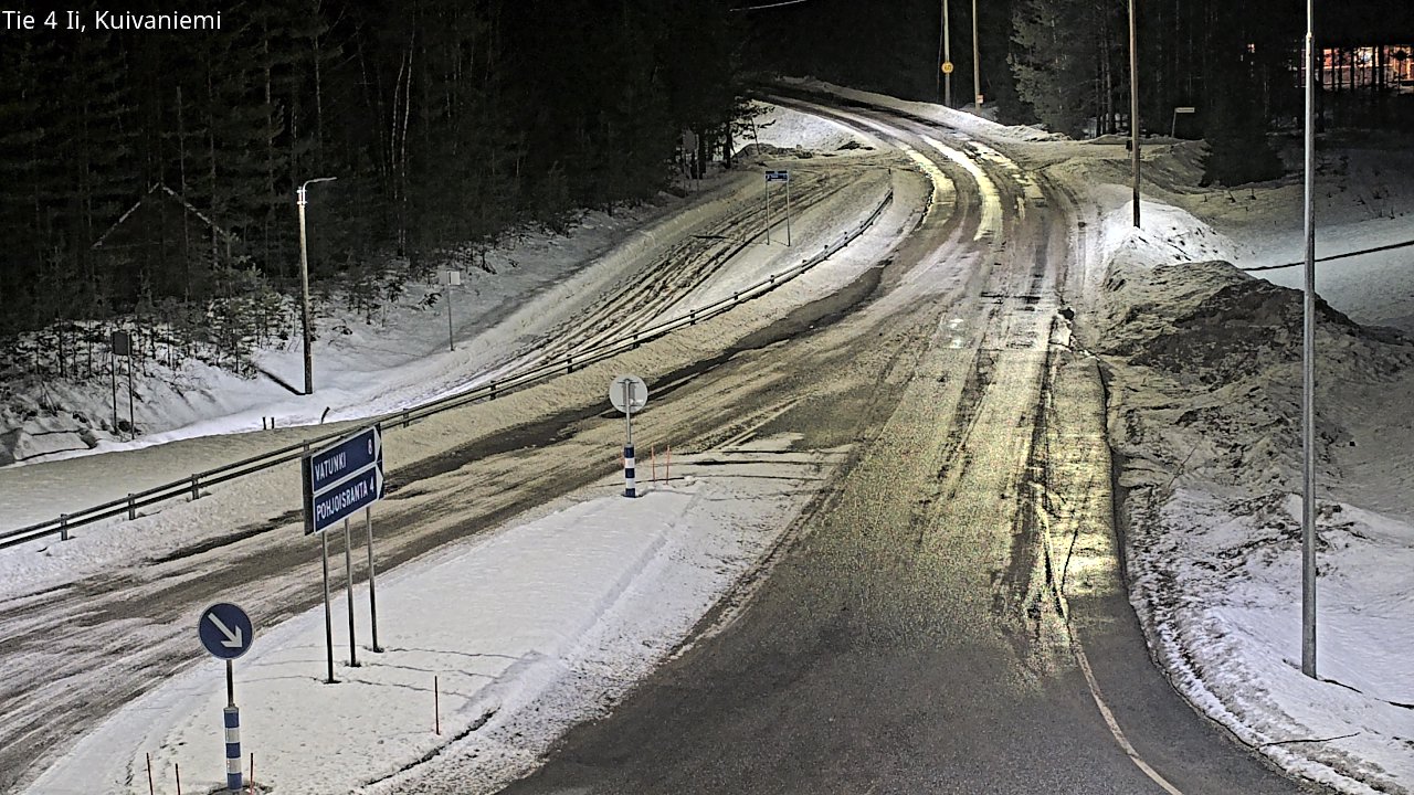 Weather Camera Image Väg 4 Ii, Kuivaniemi, Ii, Pohjois-Pohjanmaa