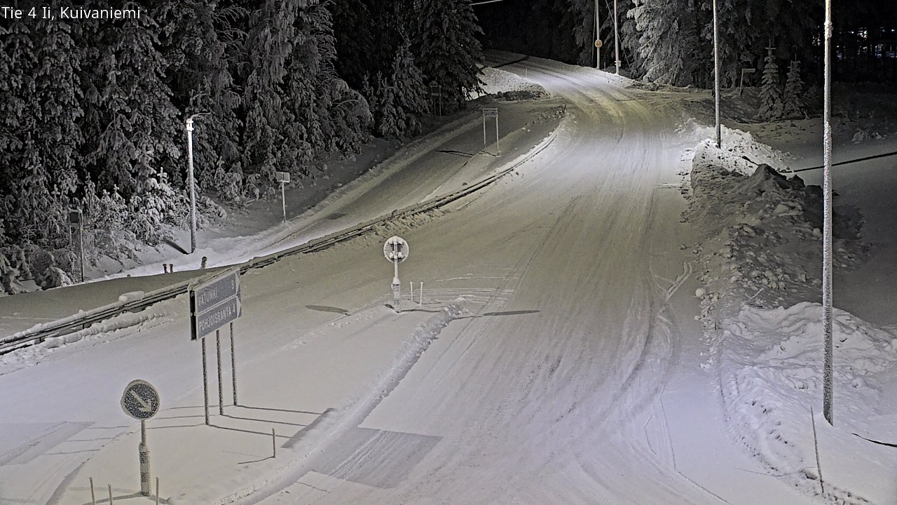 Weather Camera Image Väg 4 Ii, Kuivaniemi, Ii, Pohjois-Pohjanmaa
