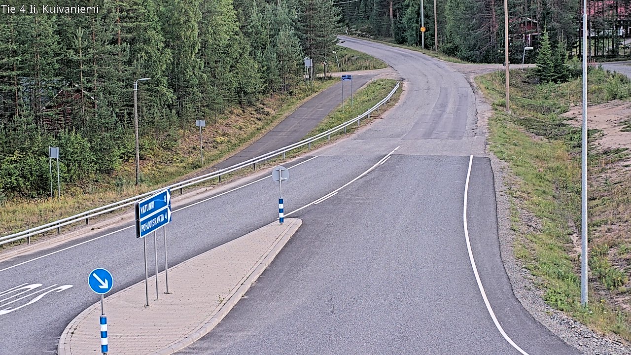 Weather Camera Image Väg 4 Ii, Kuivaniemi, Ii, Pohjois-Pohjanmaa