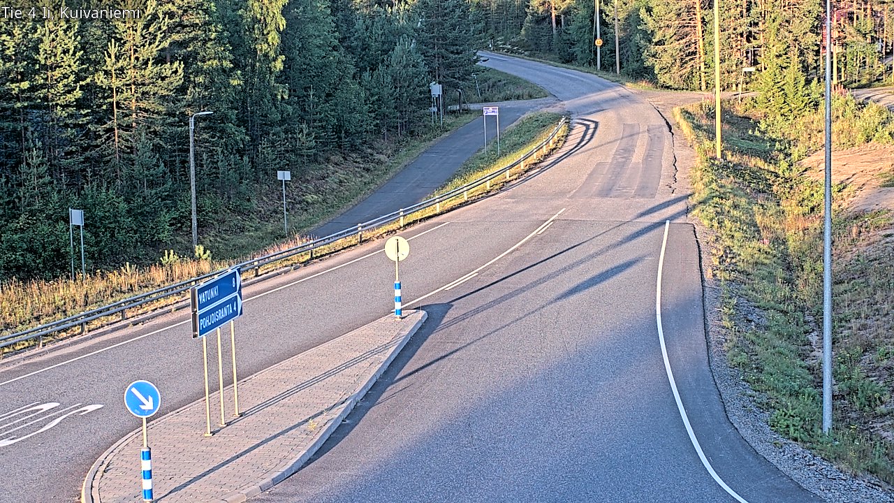 Weather Camera Image Väg 4 Ii, Kuivaniemi, Ii, Pohjois-Pohjanmaa