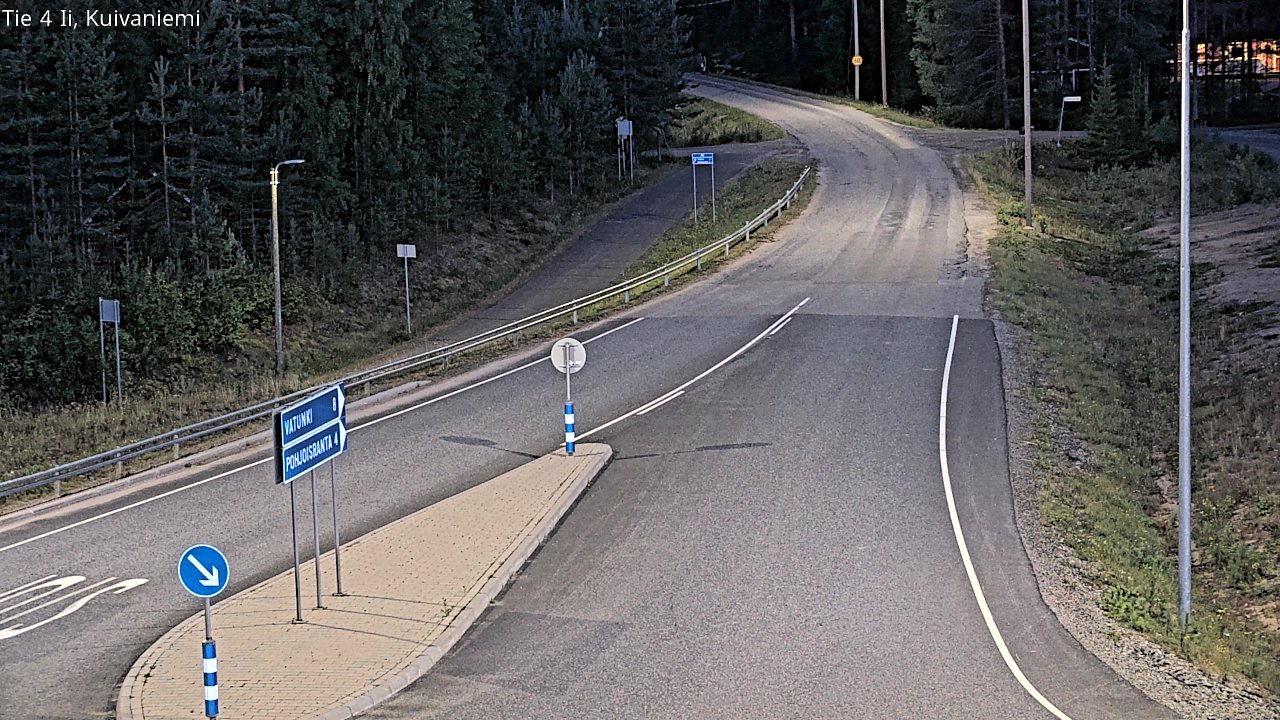 Weather Camera Image Väg 4 Ii, Kuivaniemi, Ii, Pohjois-Pohjanmaa