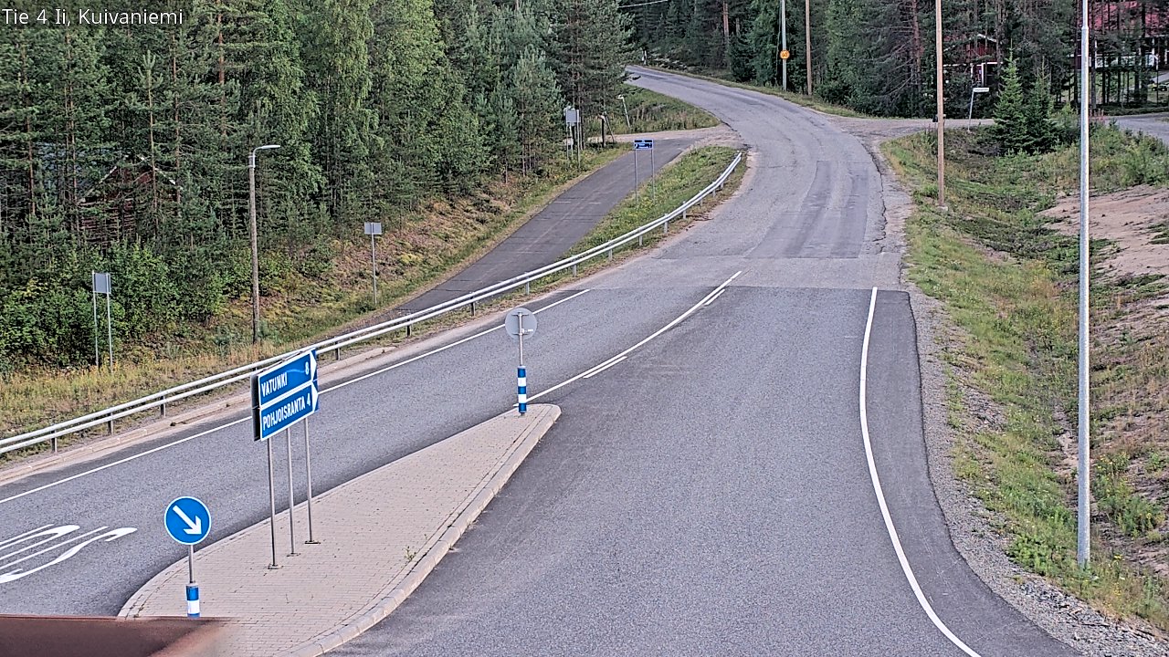 Weather Camera Image Väg 4 Ii, Kuivaniemi, Ii, Pohjois-Pohjanmaa