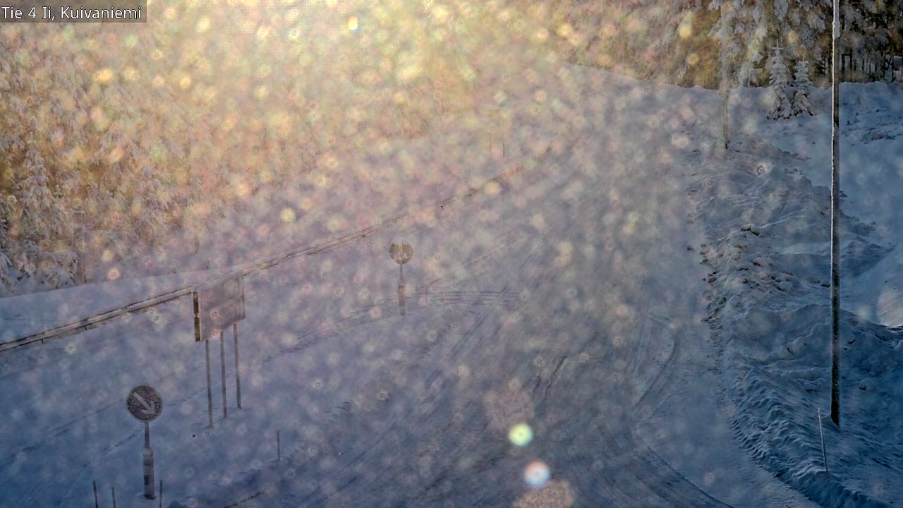 Weather Camera Image Väg 4 Ii, Kuivaniemi, Ii, Pohjois-Pohjanmaa