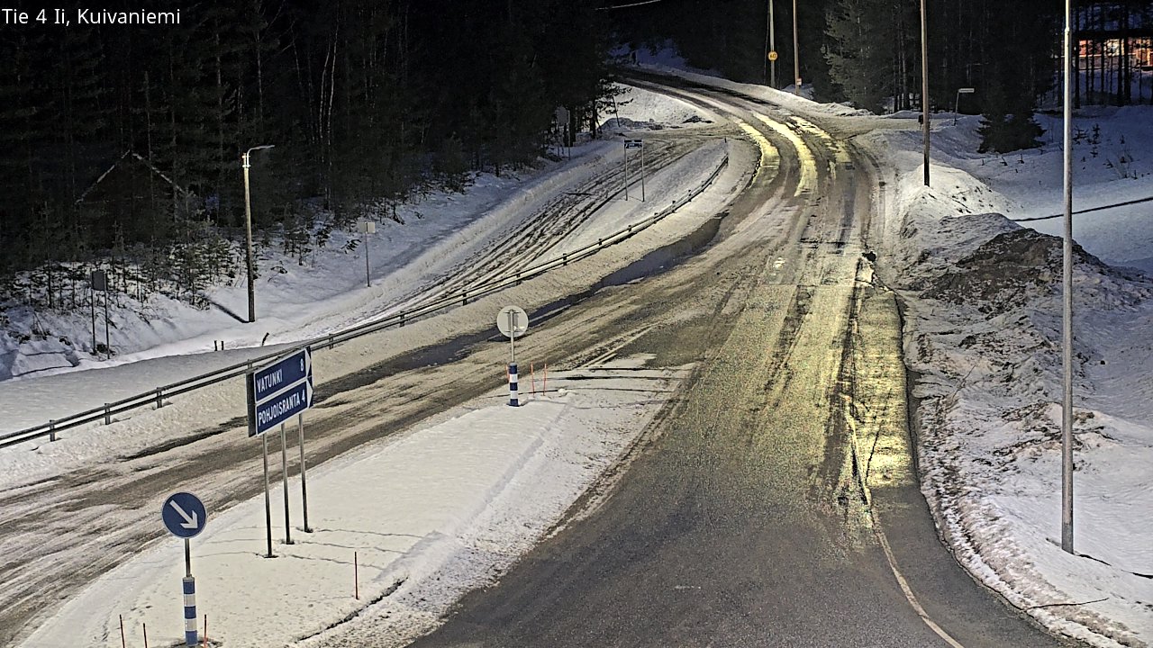 Weather Camera Image Väg 4 Ii, Kuivaniemi, Ii, Pohjois-Pohjanmaa