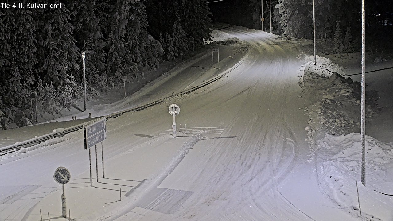 Weather Camera Image Väg 4 Ii, Kuivaniemi, Ii, Pohjois-Pohjanmaa