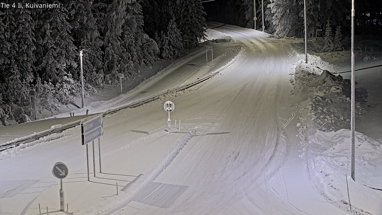 Weather Camera Image Väg 4 Ii, Kuivaniemi, Ii, Pohjois-Pohjanmaa