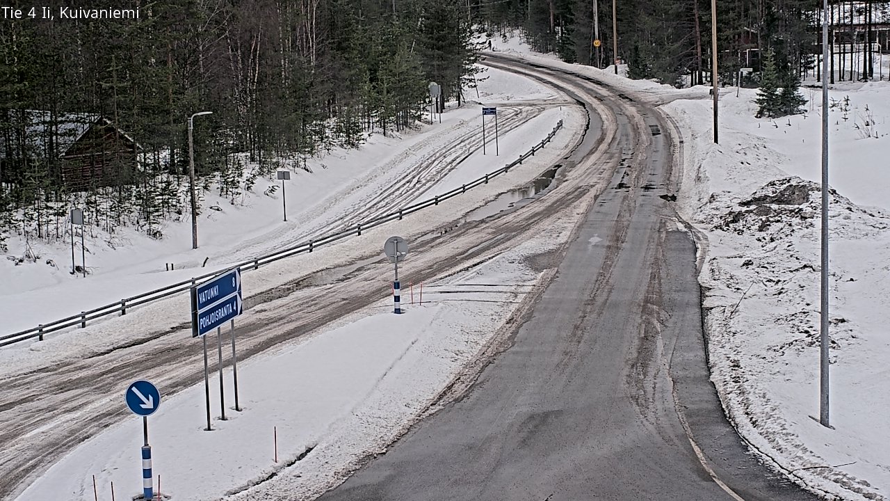 Weather Camera Image Väg 4 Ii, Kuivaniemi, Ii, Pohjois-Pohjanmaa