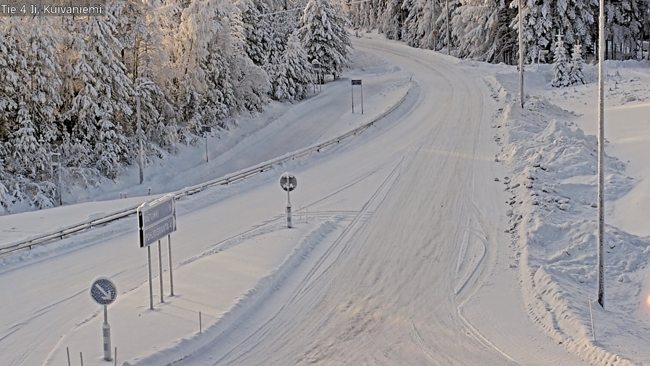 Weather Camera Image Väg 4 Ii, Kuivaniemi, Ii, Pohjois-Pohjanmaa