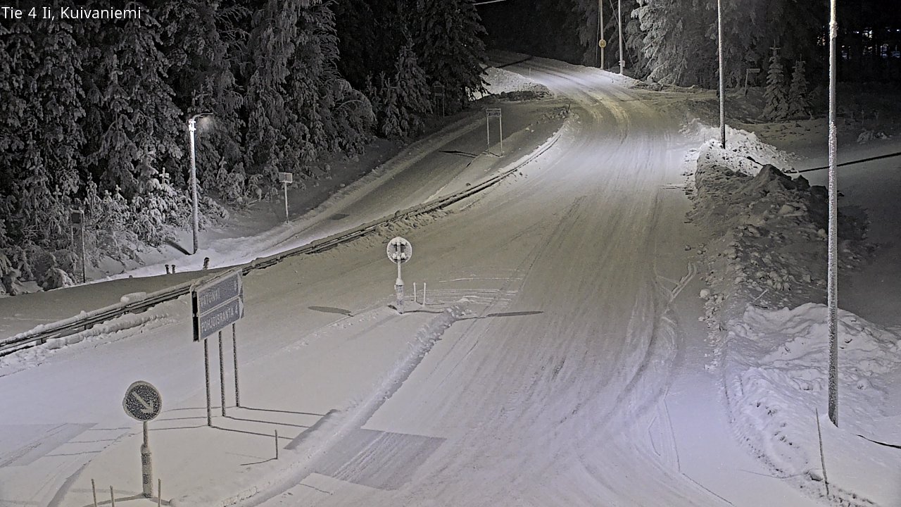 Weather Camera Image Väg 4 Ii, Kuivaniemi, Ii, Pohjois-Pohjanmaa