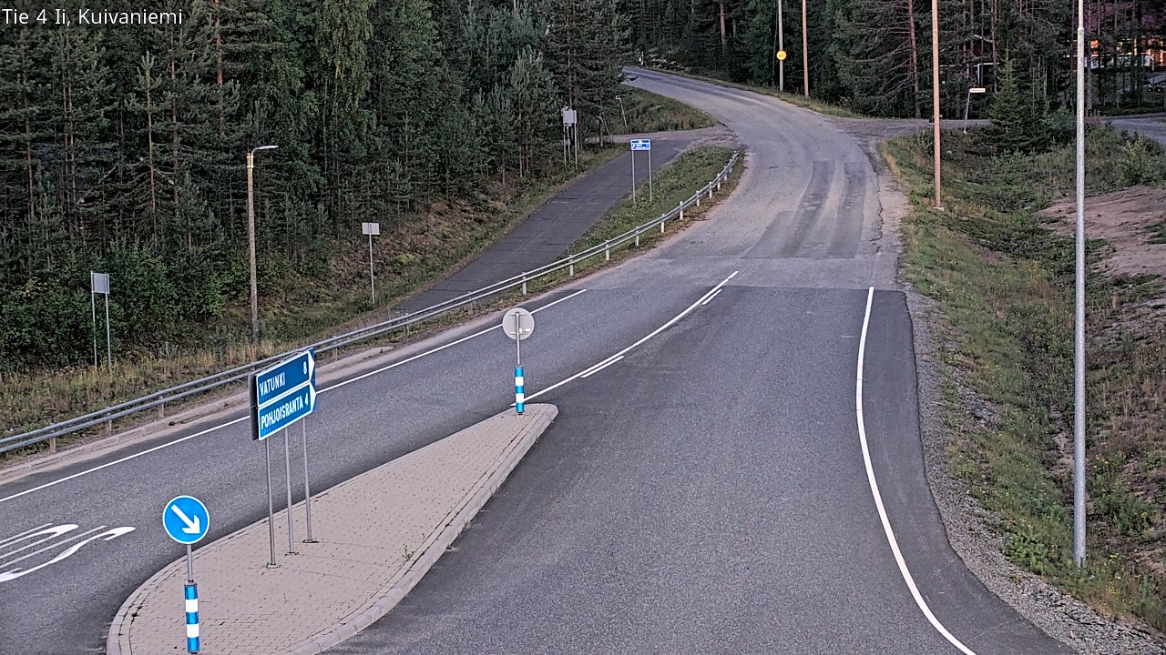 Weather Camera Image Väg 4 Ii, Kuivaniemi, Ii, Pohjois-Pohjanmaa