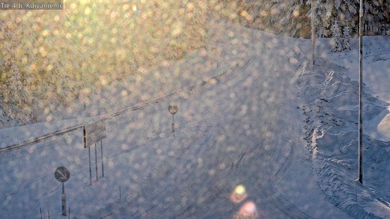 Weather Camera Image Väg 4 Ii, Kuivaniemi, Ii, Pohjois-Pohjanmaa