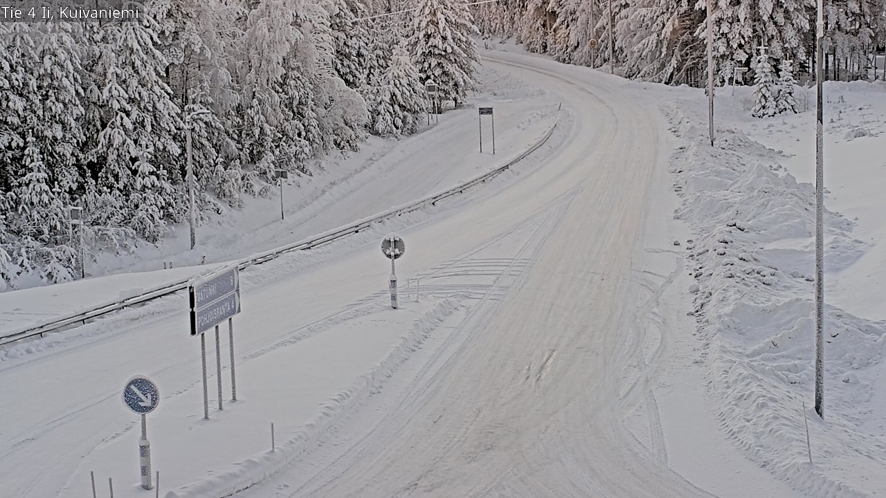 Weather Camera Image Väg 4 Ii, Kuivaniemi, Ii, Pohjois-Pohjanmaa