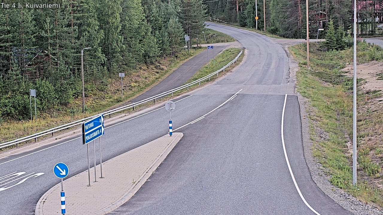 Weather Camera Image Väg 4 Ii, Kuivaniemi, Ii, Pohjois-Pohjanmaa