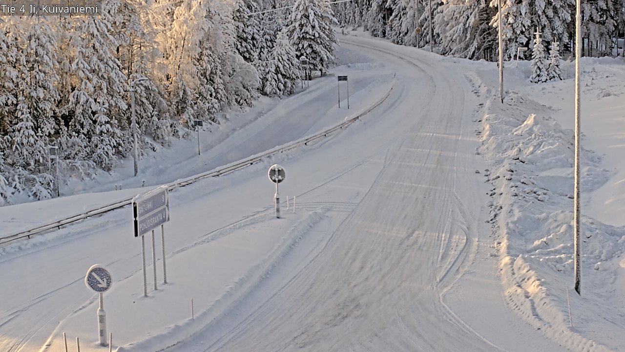 Weather Camera Image Väg 4 Ii, Kuivaniemi, Ii, Pohjois-Pohjanmaa