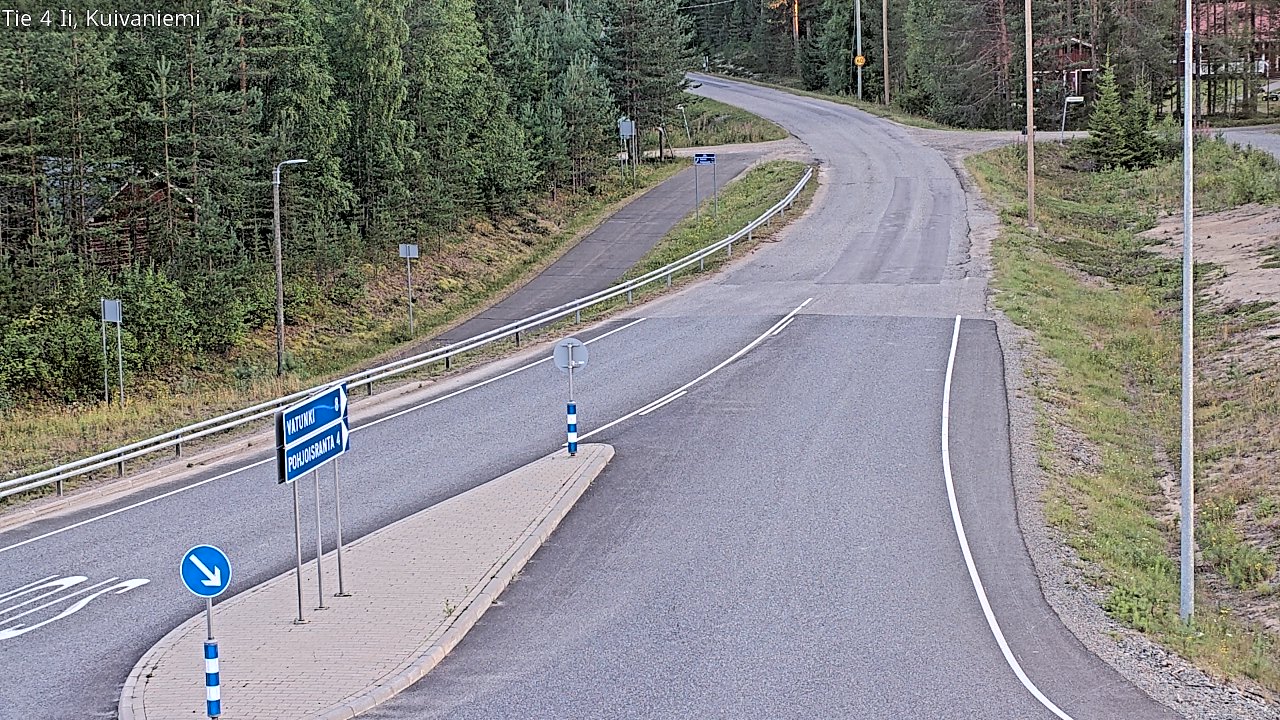 Weather Camera Image Väg 4 Ii, Kuivaniemi, Ii, Pohjois-Pohjanmaa