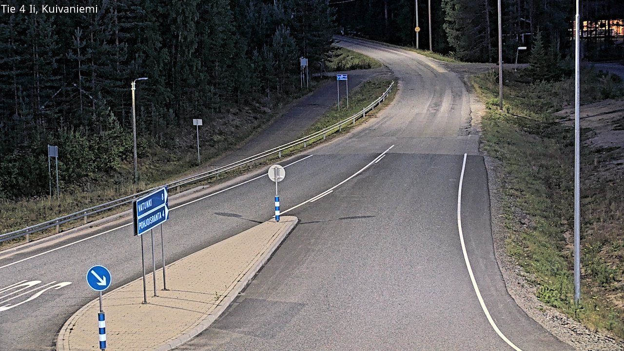 Weather Camera Image Väg 4 Ii, Kuivaniemi, Ii, Pohjois-Pohjanmaa