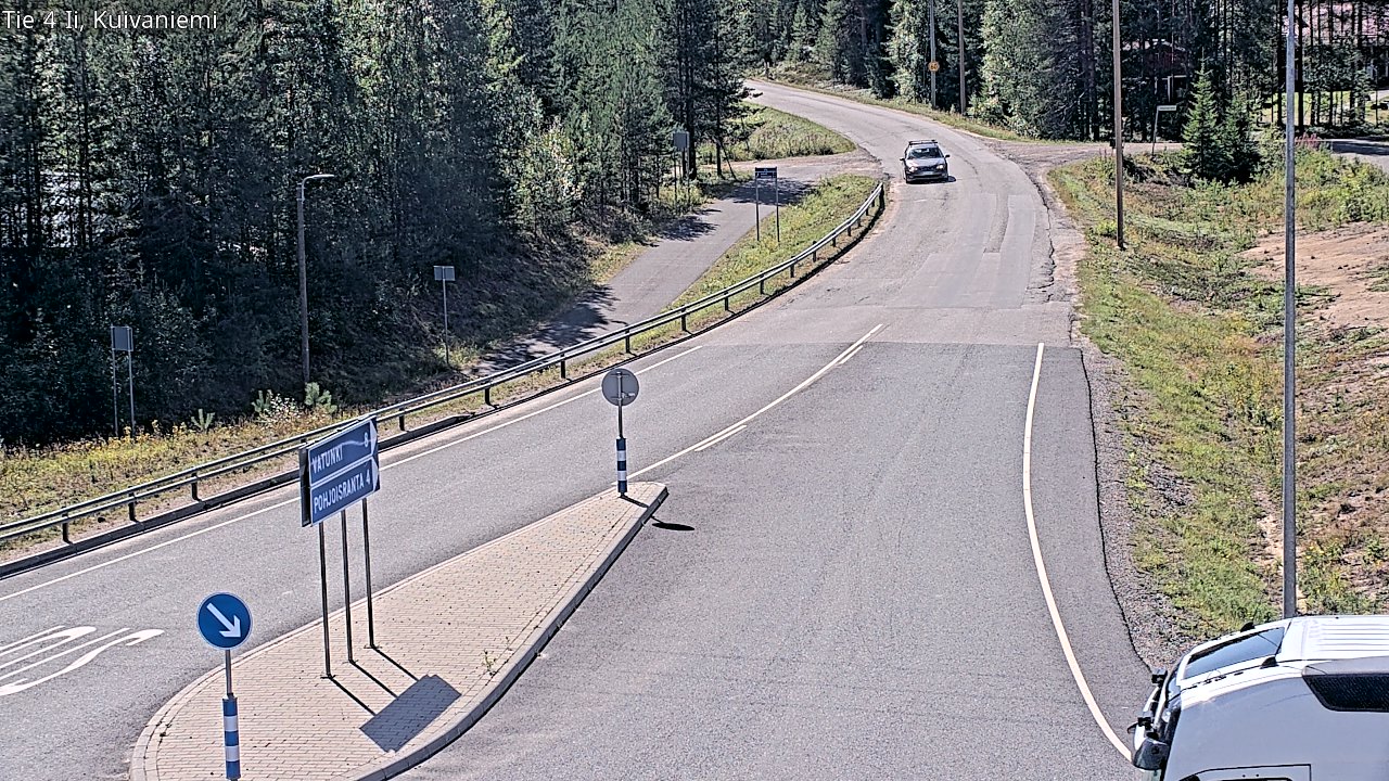 Weather Camera Image Väg 4 Ii, Kuivaniemi, Ii, Pohjois-Pohjanmaa