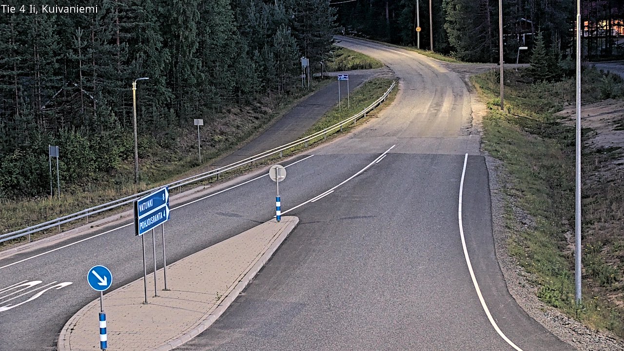 Weather Camera Image Väg 4 Ii, Kuivaniemi, Ii, Pohjois-Pohjanmaa
