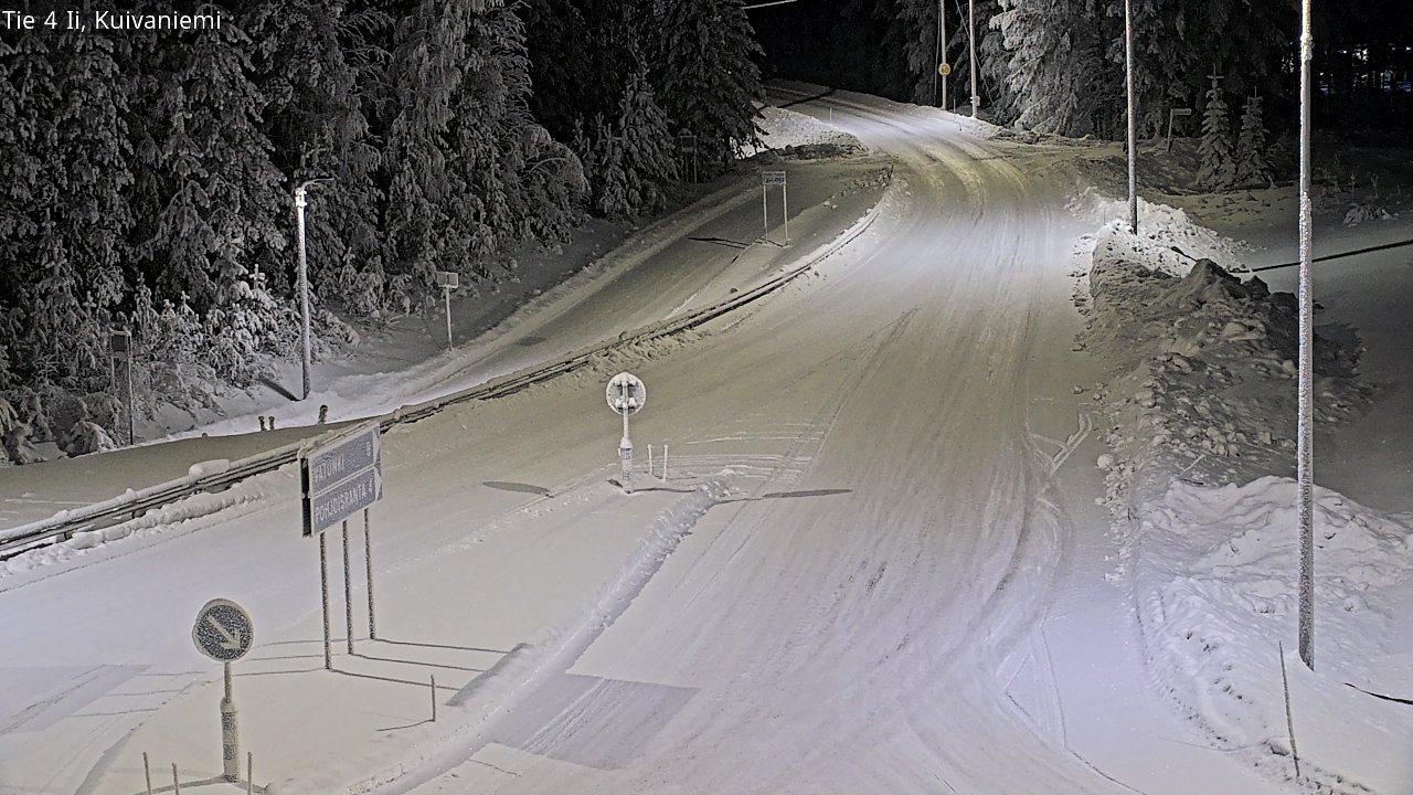 Weather Camera Image Väg 4 Ii, Kuivaniemi, Ii, Pohjois-Pohjanmaa