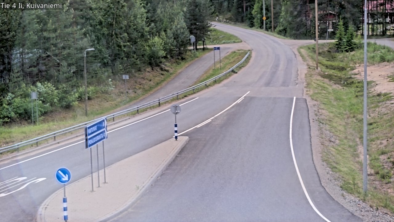 Weather Camera Image Väg 4 Ii, Kuivaniemi, Ii, Pohjois-Pohjanmaa