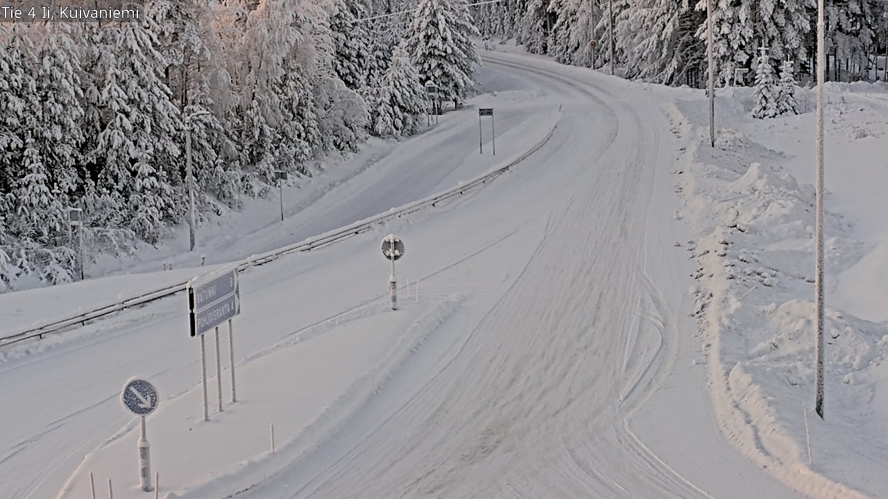 Weather Camera Image Väg 4 Ii, Kuivaniemi, Ii, Pohjois-Pohjanmaa