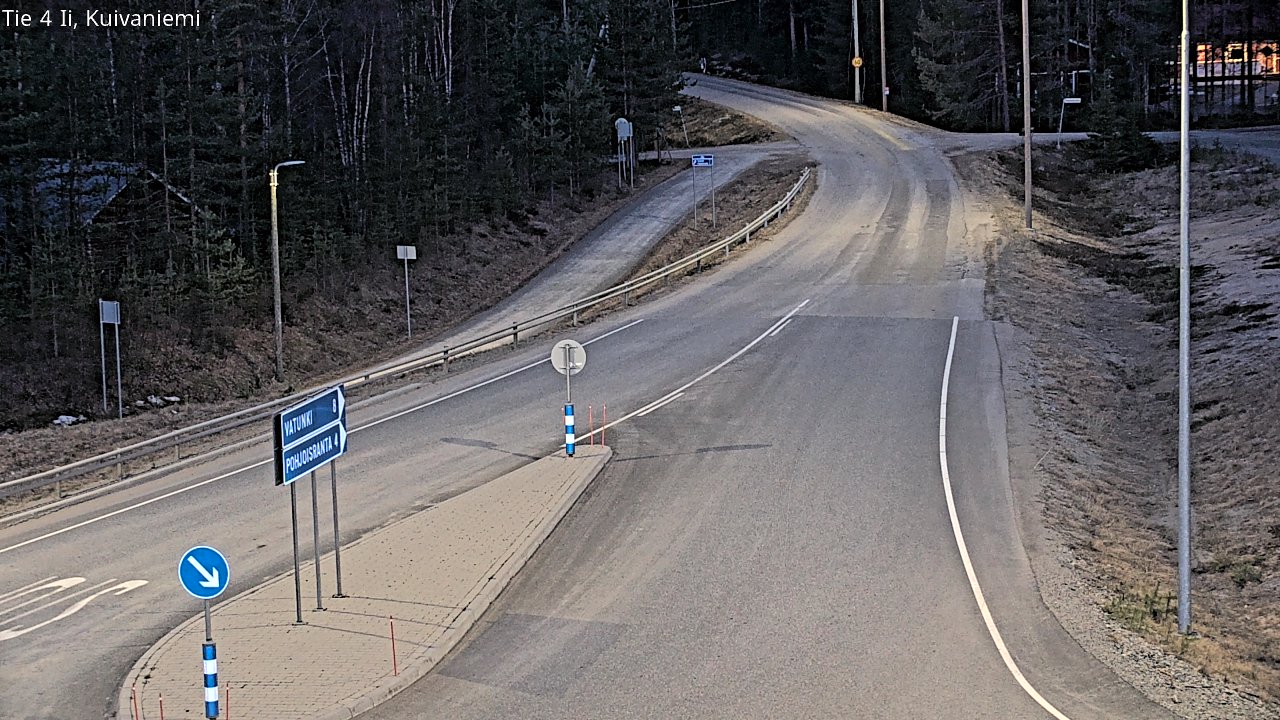 Weather Camera Image Väg 4 Ii, Kuivaniemi, Ii, Pohjois-Pohjanmaa