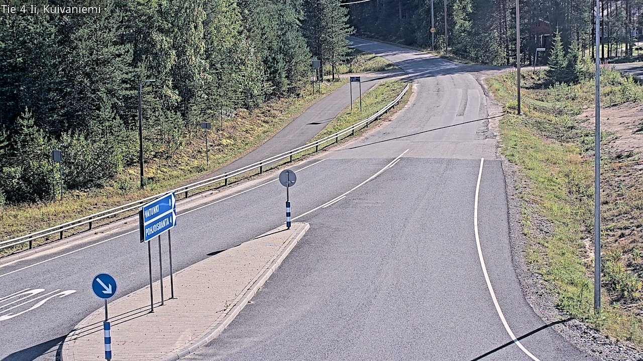 Weather Camera Image Väg 4 Ii, Kuivaniemi, Ii, Pohjois-Pohjanmaa