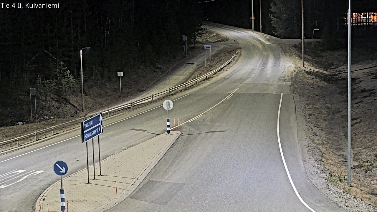 Weather Camera Image Väg 4 Ii, Kuivaniemi, Ii, Pohjois-Pohjanmaa