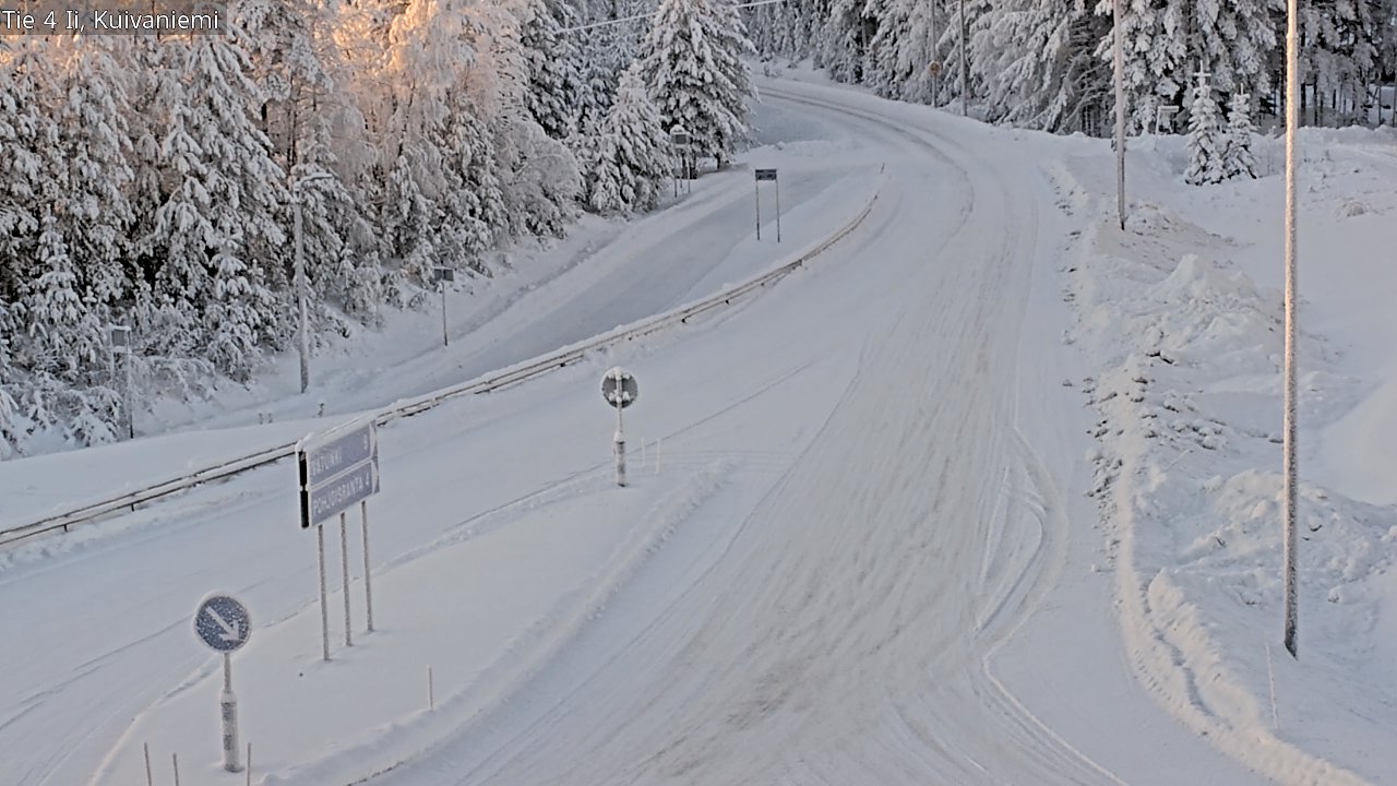 Weather Camera Image Väg 4 Ii, Kuivaniemi, Ii, Pohjois-Pohjanmaa