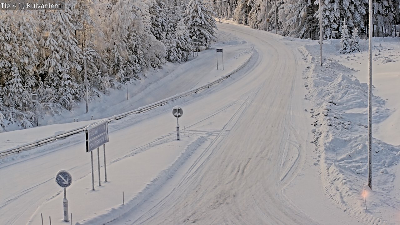Weather Camera Image Väg 4 Ii, Kuivaniemi, Ii, Pohjois-Pohjanmaa