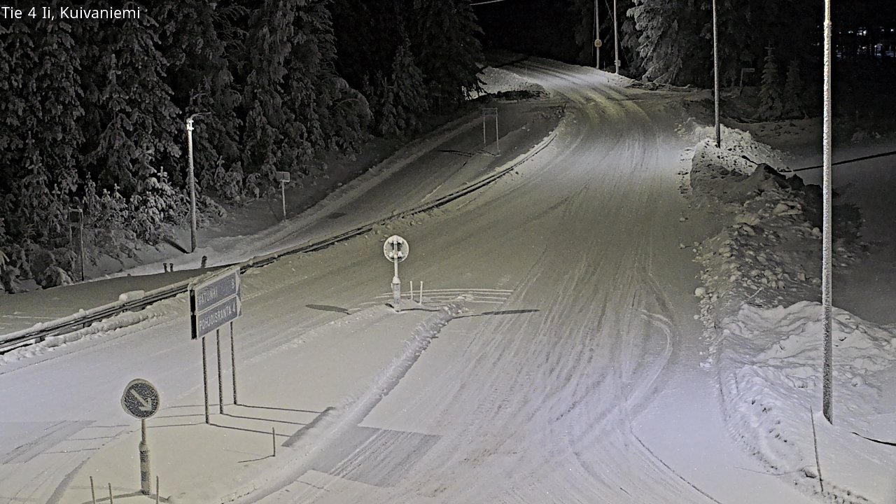 Weather Camera Image Väg 4 Ii, Kuivaniemi, Ii, Pohjois-Pohjanmaa