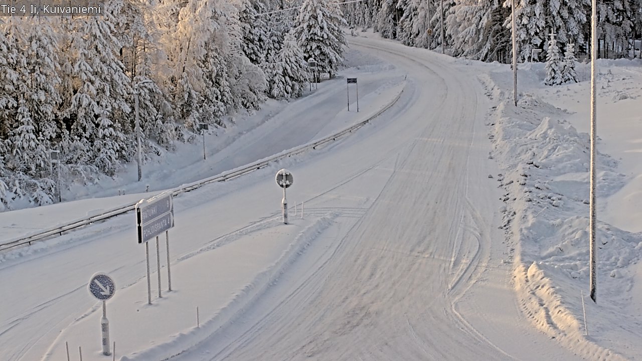 Weather Camera Image Väg 4 Ii, Kuivaniemi, Ii, Pohjois-Pohjanmaa