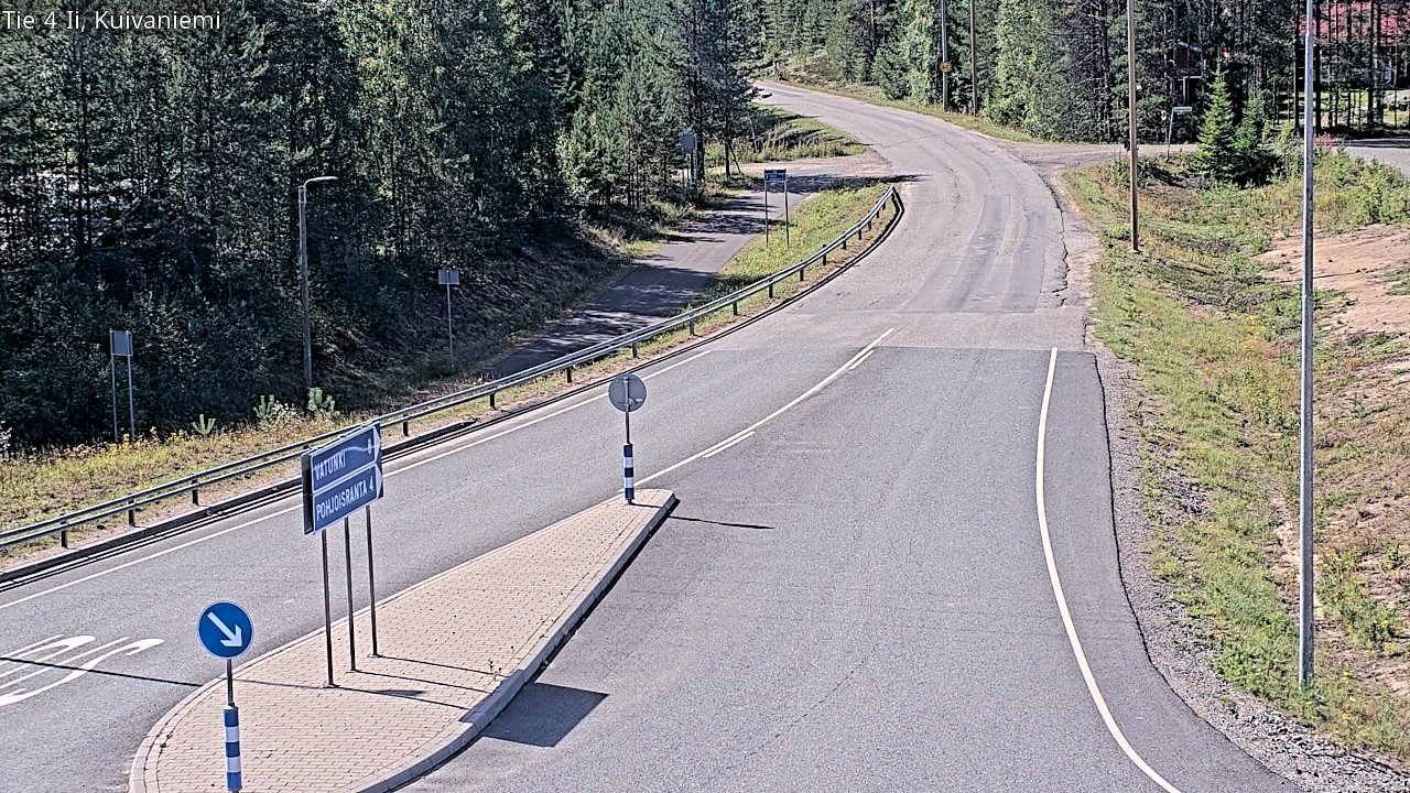 Weather Camera Image Väg 4 Ii, Kuivaniemi, Ii, Pohjois-Pohjanmaa