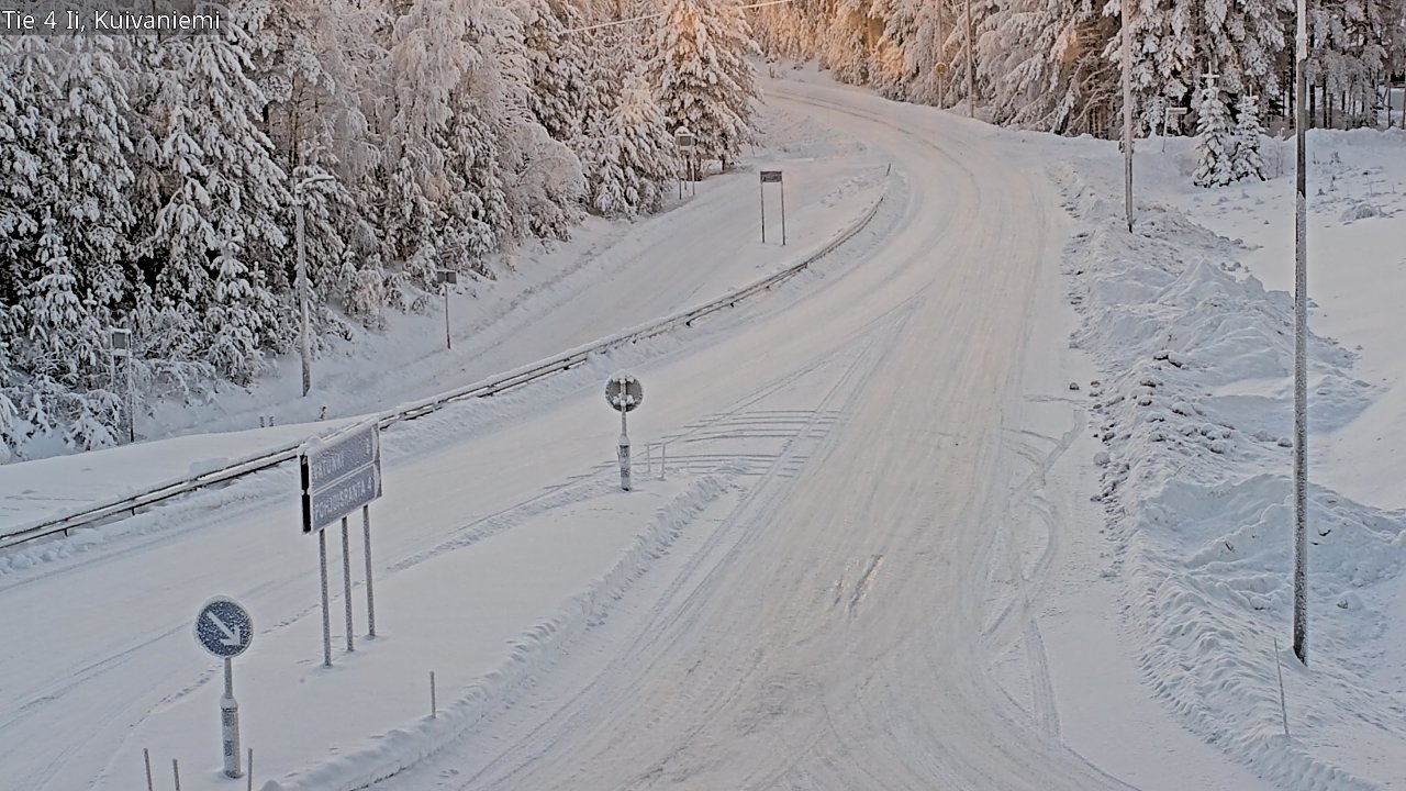 Weather Camera Image Väg 4 Ii, Kuivaniemi, Ii, Pohjois-Pohjanmaa