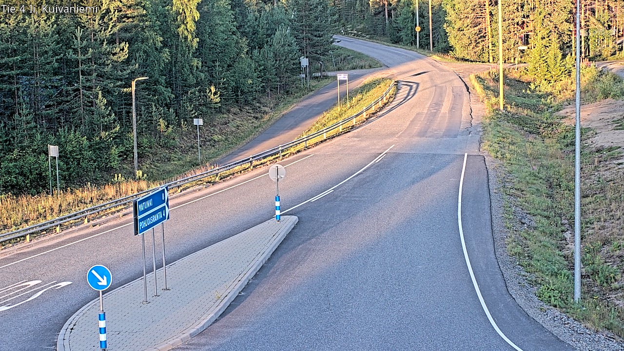 Weather Camera Image Väg 4 Ii, Kuivaniemi, Ii, Pohjois-Pohjanmaa